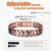 Jeracol Men's Solid Copper Magnetic Bracelet with Strong Magnets - Adjustable Wristband in Gift Box - Buy Online on GoSupps.com
