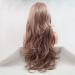 Drag Queen Synthetic Lace Front Wigs - Smoky Pink & Milky Lavender | Natural Hairline | Long Wave Cosplay Wigs for Women - 26 - Buy Online on GoSupps.com