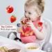 Sichy Baby Bibs - Adjustable Silicone Feeding Bibs for Babies & Toddlers | Waterproof Weaning Bibs with Food Crumb Catcher Pocket - Cherry - Buy Online on GoSupps.com
