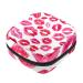 Menstrual Pad Bag with Zipper Ladies Napkin Bag Tampons Collection Pouch for Women and Girls (Lips Prints)