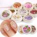 450Pcs 3D Flower Nail Stickers | Holographic Simulation Flower Leaf Glitter Sequin | Nail Art Decoration Paillettes - Wood Flower-9 - Buy Online on GoSupps.com