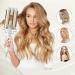 1 Inch Ceramic Tourmaline Hair Curling Wands with 2 Temperature Control - Perfect for All Hair Types - Dual Voltage Crimper Beach Waving Styling - Gold Color - Buy Online on GoSupps.com
