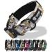 Tspro premium camo dog collar with bright patch thick collar for dogs adjustable with robust quick fastener metal buckle suitable for small medium large dogs (Camo Khaki-L) Patch version size L- (adjustable 42.5cm-65cm) Camo Khaki