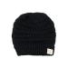 C.C Kids' Cute Warm and Comfy Children's Knit Ski Beanie Hat Black