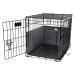 Pet Dreams Dog Crate Bumper - for Single Door and Double Door Dog Crate, Eco Friendly Bumper Pads for Wire Dog Crate, for Paw, Collar, Dog Tail Protector 18" Graphite Grey