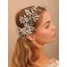 BERYUAN Women Large Silver Rhinestone Crystal Flower Wedding Hair Comb - Bridal Hair Accessory for Bride Bridesmaid Girls - Buy Online on GoSupps.com