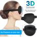 AMZVIO 2pcs 3D Eye Patches for Adults & Kids - Soft Medical Eyepatch for Amblyopia & Lazy Eye Right & Left Eye Black - Buy Online on GoSupps.com