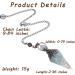Buy MAIBAOTA Natural Aquamarine Crystal Pendulum for Dowsing & Witchcraft | Spiritual Divination Tools - International Shipping - Buy Online on GoSupps.com