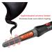 FARI Travel Mini Hair Curling Iron Wand - Ceramic Tourmaline Dual Voltage Fast Heating Heat Resistant Glove & Pouch - Perfect for Salon-Grade Waves Anywhere - Buy Online on GoSupps.com