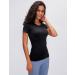 Luyaa Women's Long Sleeve Workout Top | Breathable Athletic Shirt for Yoga & Gym | Slim Fit Black XS - Buy Online on GoSupps.com