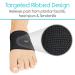 Vive Arch Support Sleeves - Compression Bands for Plantar Fasciitis, Heel Spurs, Flat Arches - Gel Cushion Sock Brace for Foot Pain Relief - Men and Women (Pair) - Black - Buy Online on GoSupps.com