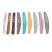 9 Piece Nail File Set Professional Washable Nail Buffer Set with Different Shape Gel Nail File Kit Manicure Tool for Home Salon