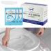 Biodegradable Disposable Plastic Toilet Seat Cover Plastic Toilet Seat Covers Disposable Travel Toilet Seat Covers Disposable Flushable Toilet Seat Paper Bands Individually Wrapped (50PCS)