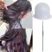 Punched Hole Silicone Highlight Hair Cap with Needle Professional Reusable Highlighting Poked Hole Caps with Hooks Professional Salon Silicone Hairdressing Tools for Women Men - Buy Online on GoSupps.com