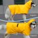 Wufanc Waterproof Dog Raincoat - Yellow Jacket with Transparent Hood for All Dog Sizes (3XL) - Ideal for Large Medium & Small Dogs - Buy Online on GoSupps.com