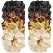 12 Pieces Silk Hair Scrunchies - Elastic Hair Bobbles Scrunchy FOR Women girls satin Hair Ties Ponytail Holder for Thick Thin Curly Hair 6 Colors (Natural) - Buy Online on GoSupps.com