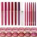 G n rique Lip Color | Lightweight Lip Pencil Creating a Glossy Finish - Transfer-Resistant Moisturizing Waterproof for Weddings Parties Outdoor Events All-Day Wear