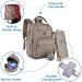 Dikaslon Large Diaper Bag Backpack - Multifunctional Baby Bag with Pacifier Holder & Stroller Belts for Mom & Dad (Khaki) | International Shipping - Buy Online on GoSupps.com