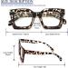 REAVEE 3 Pack Oprah Style Oversized Reading Glasses - Blue Light Blocking Square Readers for Women & Men - Stylish Thick Frame with Spring Hinge (Black/Grey Tortoise/Clear Tortoise - Buy Online on GoSupps.com