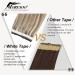Moresoo Human Hair Tape in Extensions 18 Inch Light Brown Highlighted with Blonde - 20pcs 50g 9AP60 - Buy Online on GoSupps.com