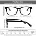 5 Pack Blue Light Blocking Reading Glasses | Spring Hinge Computer Readers for Men and Women | Anti UV Ray Filter Nerd Eyeglasses | 1.25 x Magnification - Buy Online on GoSupps.com