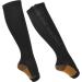 Zipper Compression Socks for Women - Nylon Leg Shaping & Ankle Support (L/XL Black) - Boost Circulation & Slim Legs - Buy Online on GoSupps.com