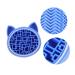 NOLITOY 2-in-1 Makeup Brush Storage Box & Sponge Holder | Silicone Brush Cleaning Mat | Drying Rack & Stand for Makeup Tools - Blue 11x2.5cm - Buy Online on GoSupps.com