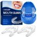 Anti Grinding Guard Mouth Guard for Grinding Teeth at Night Silicone Teeth Grinding Mouth Guard for Sleeping Night Guards for Teeth Grinding for Adults 1.8in*2.2in+2in*2.6in 4.0