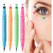 Liquid eyeliner pencil Long-lasting dual-ended marker in 4 colors | Unique eye makeup stencils with star moon heart and butterfly shapes | Waterproof and long-lasting beauty - Buy Online on GoSupps.com