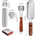 Pedicure Foot File & Callus Shaver Set - Wood Handle Shaver, 30 Blades, Foot File, Colossal Rasp - Foot Care Kit for Callus Removal - Buy Online on GoSupps.com
