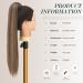 Shop Fine Long Smooth Ponytail Hair Extension - Golden Brown Mixed Blonde 70 cm | Synthetic Braid for Women & Girls - Buy Online on GoSupps.com