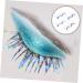 Mikinona 4 Pairs Sequin Eyelashes Eye Lashes Glitter Lash Extensions Glow in The Dark Makeup Eyelashes with Color Glow in The Dark Glitter 3d Artificial Fiber European and American Adhesive - Buy Online on GoSupps.com