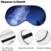 Wolf Howling Starry Sky Sleep Mask - Adjustable Blindfold for Night Travel and Nap - Buy Online on GoSupps.com