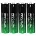 18650 Rechargeable Battery 9900mAh 3.7Volt Li-ion Batteries Button Top 4 Pack for Flashlights Headlamps