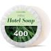 Eco Hotel Soap Bars (400 Count) Eucalyptus & Lemon Myrtle Essential Oils Guest Soaps Travel Size Hand Soap for Hotels and Resorts Mini Travel Soap Bulk Individually Wrapped Bars of Soap Bulk Pack