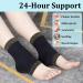 Compression Copper Infused Ankle Support Sleeve for Men & Women - Foot Pain Relief Plantar Fasciitis Sprained Ankle Achilles Tendonitis - L Size - Buy Online on GoSupps.com