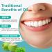 Coconut Pulling Oil with Mint 237ml - Natural Alcohol-Free Mouthwash for Teeth Whitening Fresh Breath & Healthy Gums | Includes Tongue Scraper - Buy Online on GoSupps.com
