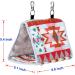 KINTOR Bird Nest Snuggle Hut for Small Medium Parrots - Hanging Tent for Budgies, Eclectus, Cockatiels, Lovebird - African Grey Habitat Cave - Pink Ethnic Design - S-8.2x4.7x2.5inch - Buy Online on GoSupps.com