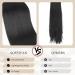 Premium 70cm Darkest Brown Ponytail Hair Extension - Soft Synthetic Straight Braid for Women - Buy Online on GoSupps.com