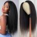 UNICE Kinky Straight V Part Human Hair Wig 18 Inch - Natural Color, Beginner Friendly, 150% Density - Buy Online on GoSupps.com