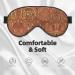 SSIMOO Double-Sided Feather Print Eye Mask | Soft Light Blocking Eye Mask for Enhanced Sleep Quality | International Shipping Available - Buy Online on GoSupps.com