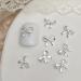 3D Metal Embellishments 20pcs Bowknot Decorations For Individual Styles 03 White K - Buy Online on GoSupps.com