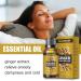 100% Natural Ginger Oil - Spa Massage Essential Oil for Lymphatic Drainage & Hair Care - Buy Online on GoSupps.com