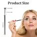 3pcs Mascara Fan Brush Set - Folding Eyelash & Eyebrow Brush Scalloped Lash Wand & Comb Separator for Flawless Makeup - Buy Online on GoSupps.com