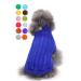 Small dog sweater warm pet sweater cat sweater dog sweatshirt clothing coat clothing for small dogs & kitten dark blue l
