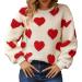 Hanxiulin coat plush jacket hoodie jacket oversize winter coat women fleece jacket warm sweater windproof coat thick coat outerwear bubble bladder fleece jacket red s