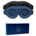 2 Pack 100% Blackout Sleep Masks Most Comfortable Contoured Eye Cups and Nose Covering for Women Men ALASKA BEAR 3D Pillow Eye Masks 0 Pressure on Eyelids & Eyelashes(Black&Navy)