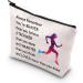 Running Lover Gifts | Inspirational Runner Bag & Cosmetics Organizer for Women | Perfect Cross Country Running Gift - Buy Online on GoSupps.com