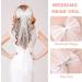 PEOVLVN White Hair Bow Bridal Hair Accessories Bride Bow Hair Clips Large Hair Bow Wedding Veil Bachelorette Party Favors Engagement Party Accessories Bride Bridesmaid Gifts - Buy Online on GoSupps.com