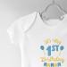 Hippowarehouse 1st Birthday Glitter Blue Baby Vest Bodysuit (Short Sleeve) - Unisex - Buy Online on GoSupps.com
